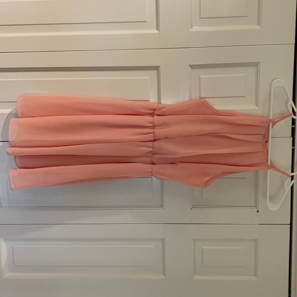 Blush pink, short size L dress